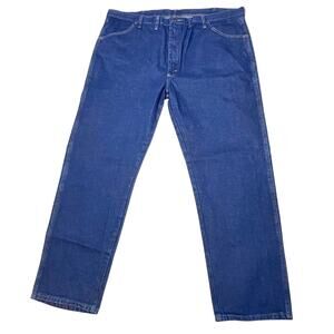 Wrangler Rustler Men's Regular Fit Straight Leg Jeans 44 x 32 Dark Blue New